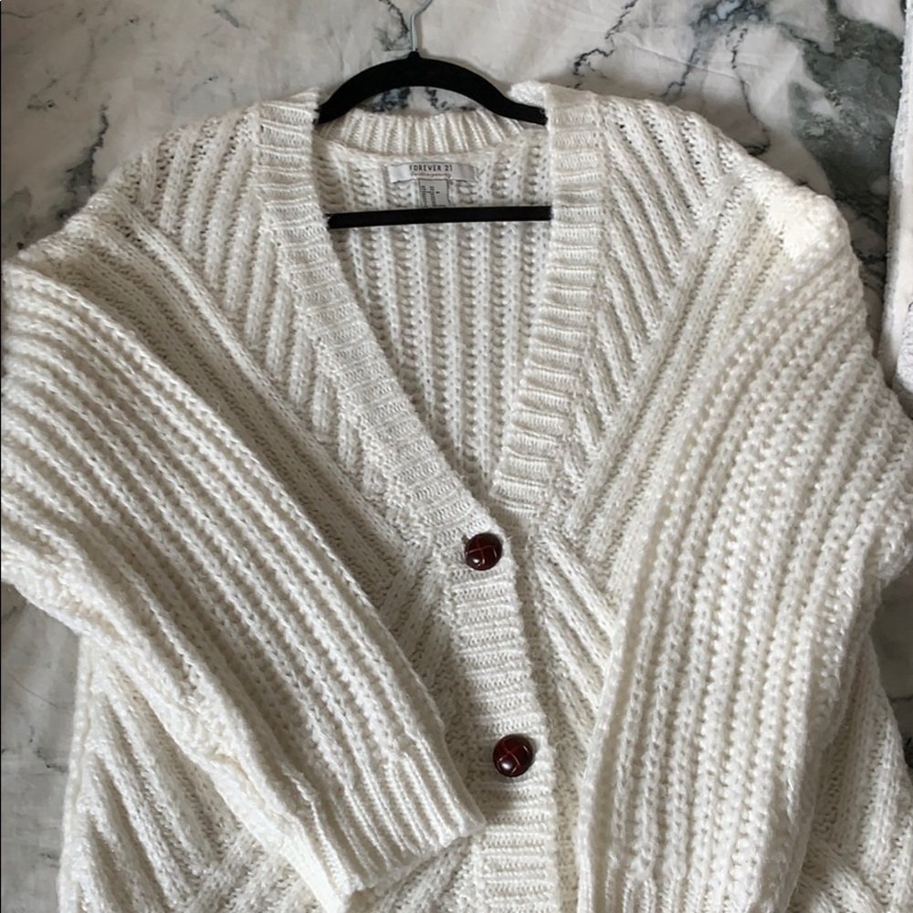 Knit chunky cardigan